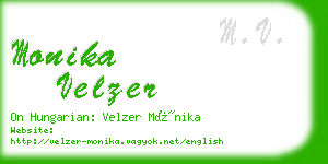 monika velzer business card